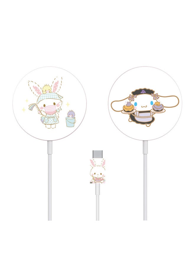 Generic - Applicable To For Apple MagSafe Charger Stickers Cartoon 12 Mobile Phone Magnetic Wireless Charging Scratch-resistant Film-Color:TN-MSF-0025 - Image 1