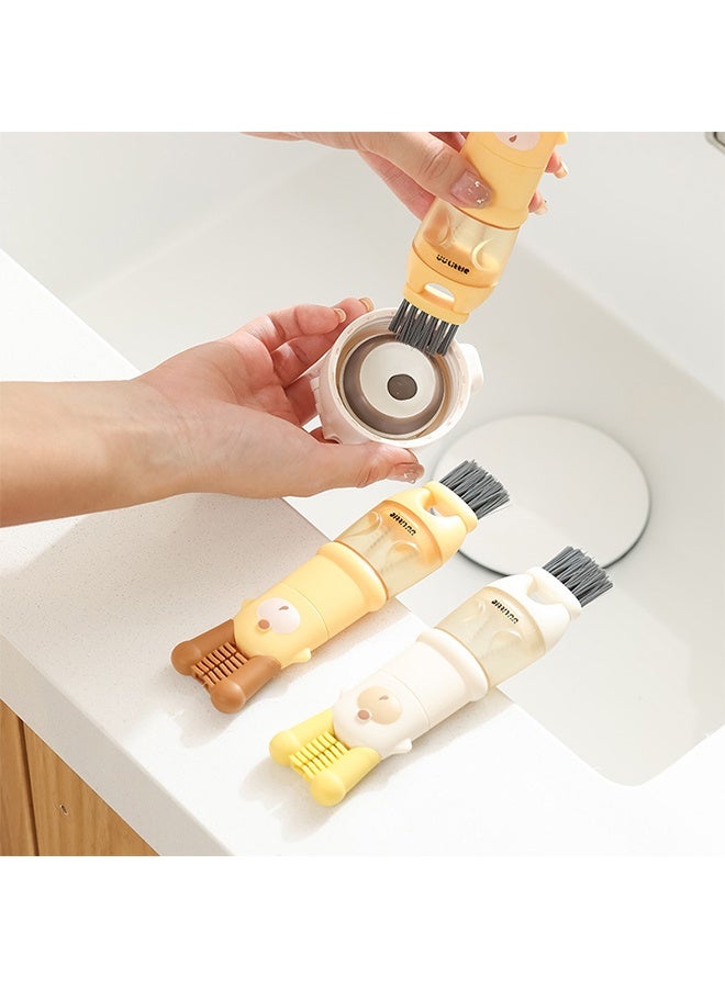 5 in 1 Cup Lid Cleaning Brush,Cup Cleaner Brush,Water Bottle Cleaner Brushes,Insulation Bottle Portable Gap Crevice Cleaning Brush(2pc) - Image 5