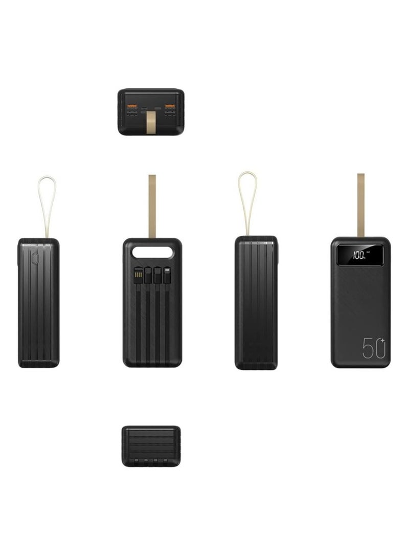 TIGER 50000 mAh Power Bank – Portable Charger for iPhone 12, Xiaomi, Samsung, Huawei – High Capacity Fast Charging, Dual USB Output, Compact & Durable Design – Ideal for Travel, Business, and Daily Use - Image 3