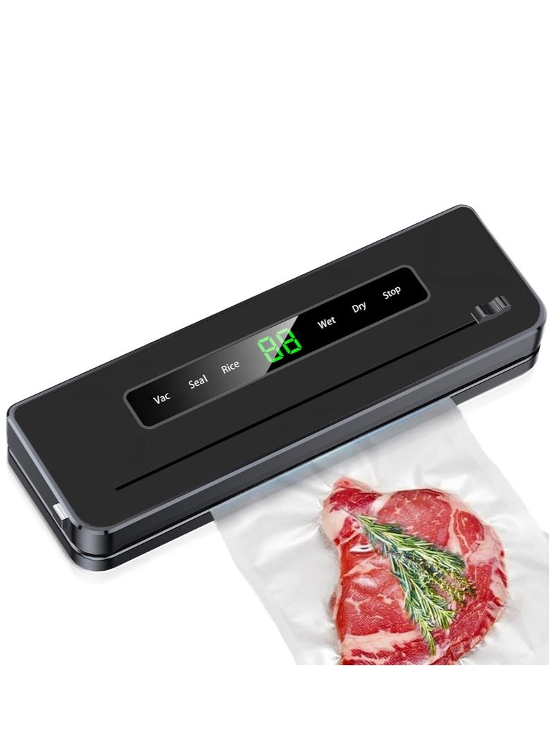 نورة تغليف حراري للاكياس آلة تفريغ وتغليف الطعام الأوتوماتيكية من أكوتسُن - سريعة ومدمجة متعددة الوظائف مع 10 أكياس تفريغ، تعمل على الأطعمة الجافة والرطبة، نظام 5 في 1 مثالية لطهي السوڤيد والتخزين طويل الأمد - Image 1