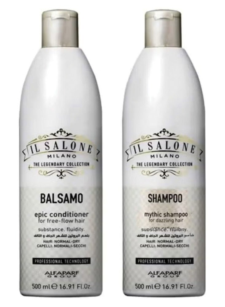 إل صالون شامبو وبلسم بروتين 500 مل للشعر الجاف والتالف - Image 2