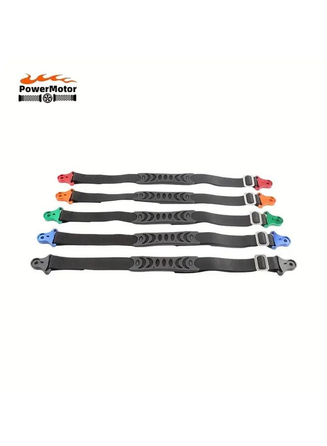 Universal Black Motorcycle Rear Rescue Strap Aluminum Alloy Racing Sling Belt - Image 2