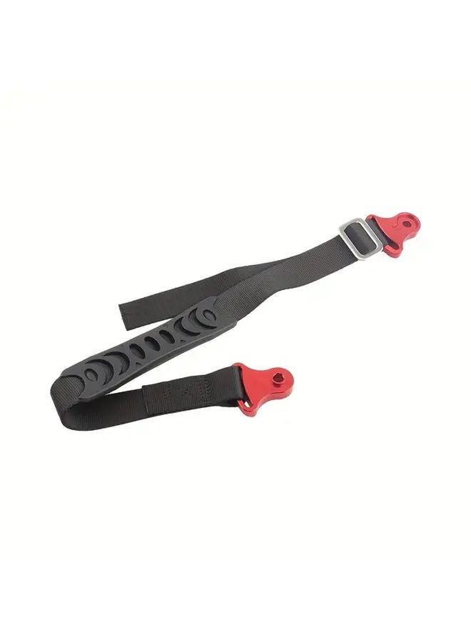 Universal Black Motorcycle Rear Rescue Strap Aluminum Alloy Racing Sling Belt - Image 4
