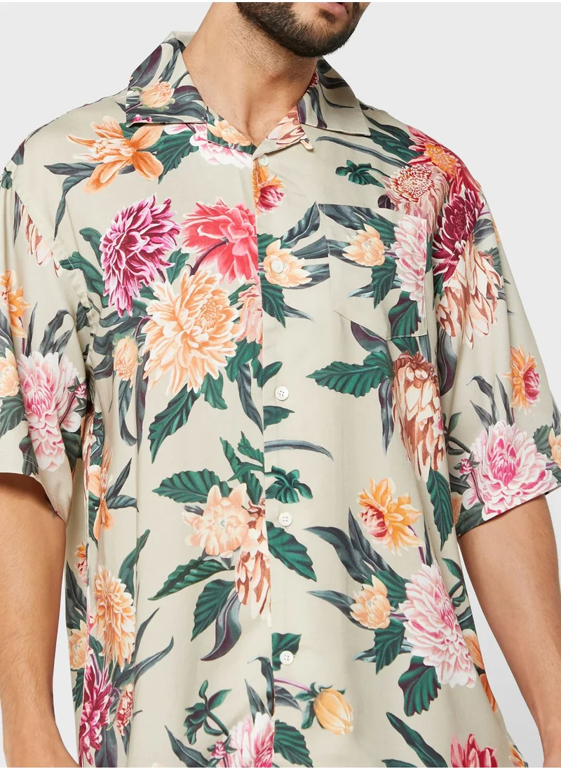 GANT Flower Print Regular Fit Shirt
