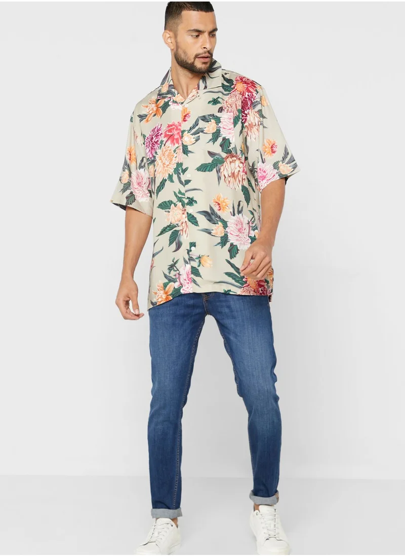 GANT Flower Print Regular Fit Shirt