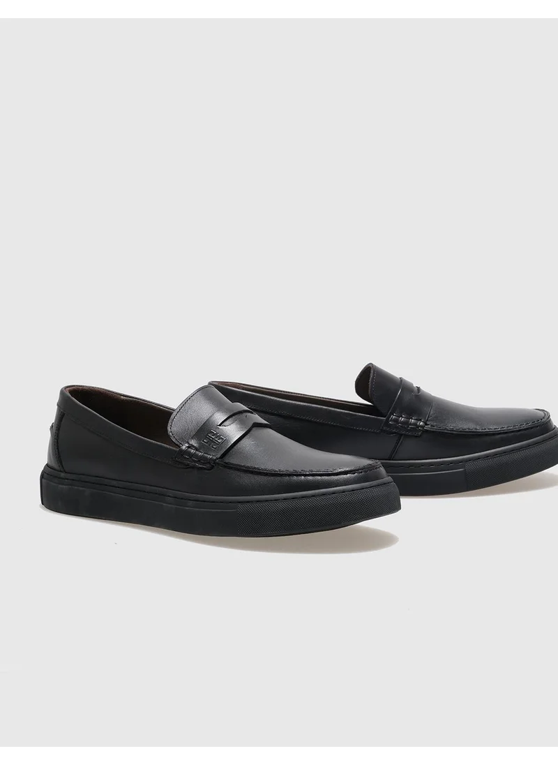 Cabani Leather Black Men's Casual Shoes