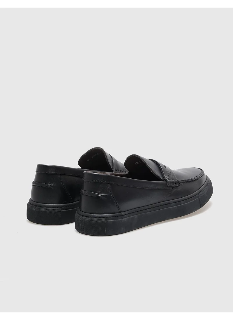 Cabani Leather Black Men's Casual Shoes