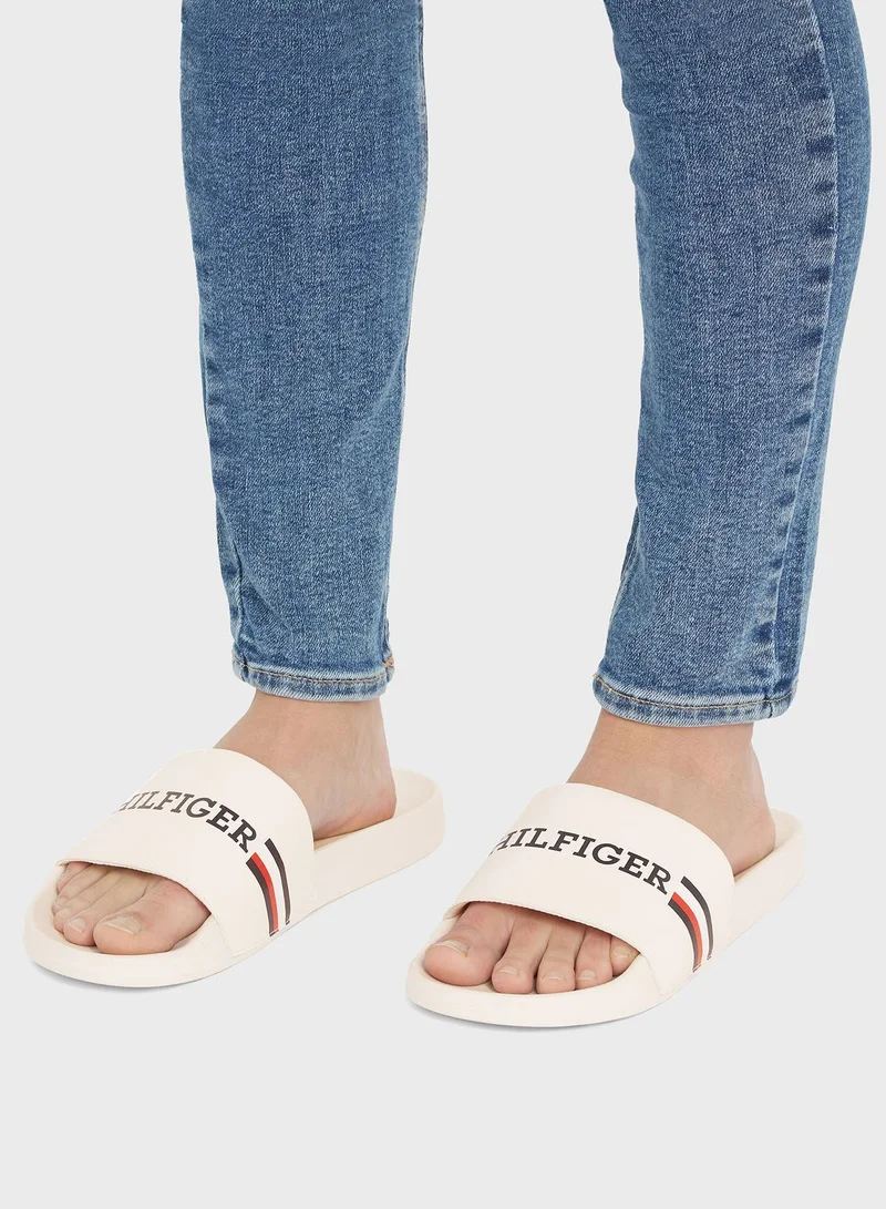 TOMMY HILFIGER Logo Pool Slides