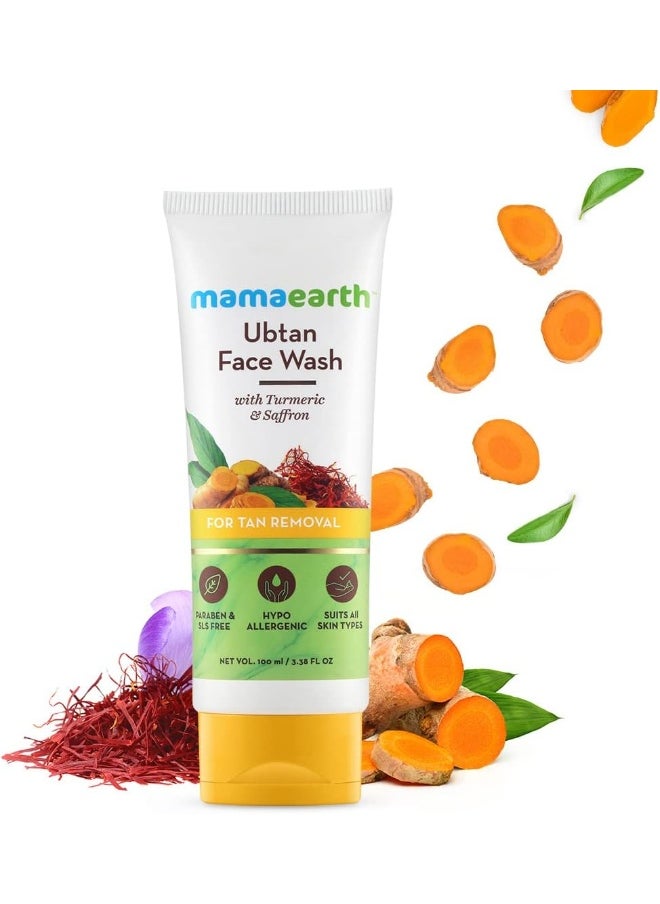 Mamaearth Ubtan Face Wash For Tan Removal 2-Pieces 100 Ml  - Image 2