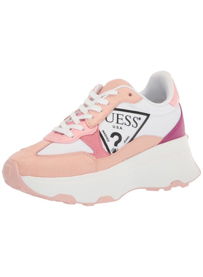 Women's Calebb3 Sneaker, White/Pink Multi, 6.5