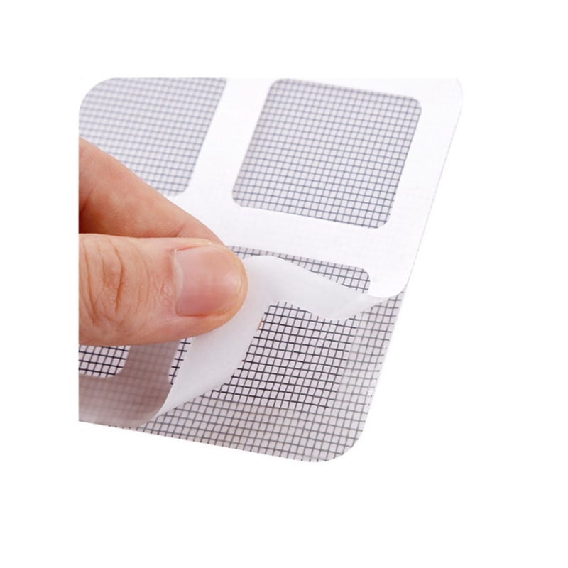 SOLARAE 12 Pack Window and Door Screen Repair Kit Fiberglass Screen Repair Patches, Strong Adhesive Screen Repair Stickers Mesh Film Ideal for Fixing Small Holes and Tears, 4" x 4" - Image 2