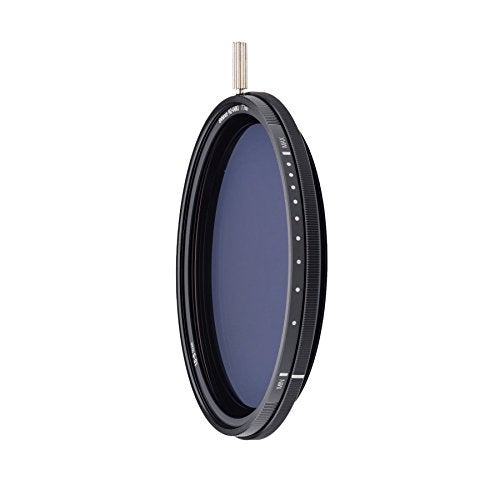 NiSi 82mm True Color ND-Vario Pro Nano 1-5 Stop Variable Neutral Density Filter, Black & White, (NIR-VND-82) - Image 1