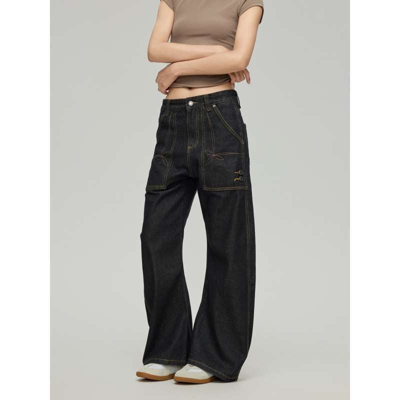 Unisex Casual Daily Denim Jeans - Image 5