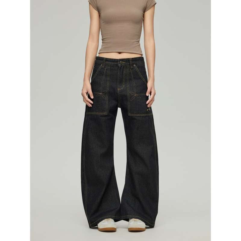 Unisex Casual Daily Denim Jeans - Image 3