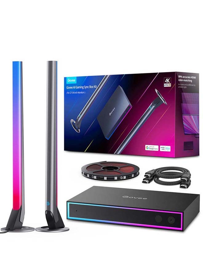 Govee Govee RGBIC LED AI Gaming Sync Box Kit (H6601) 48 Watt Multicolor  - Image 1