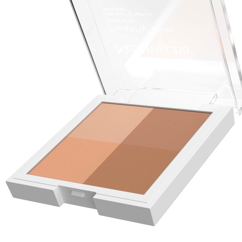 Neutrogena Healthy Skin Blends Powder Blush Makeup Palette, Illuminating Pigmented Blush with Vitamin C & Botanical Conditioners for Blendable, Buildable Application, 30 Sunkissed.3 oz - Image 3