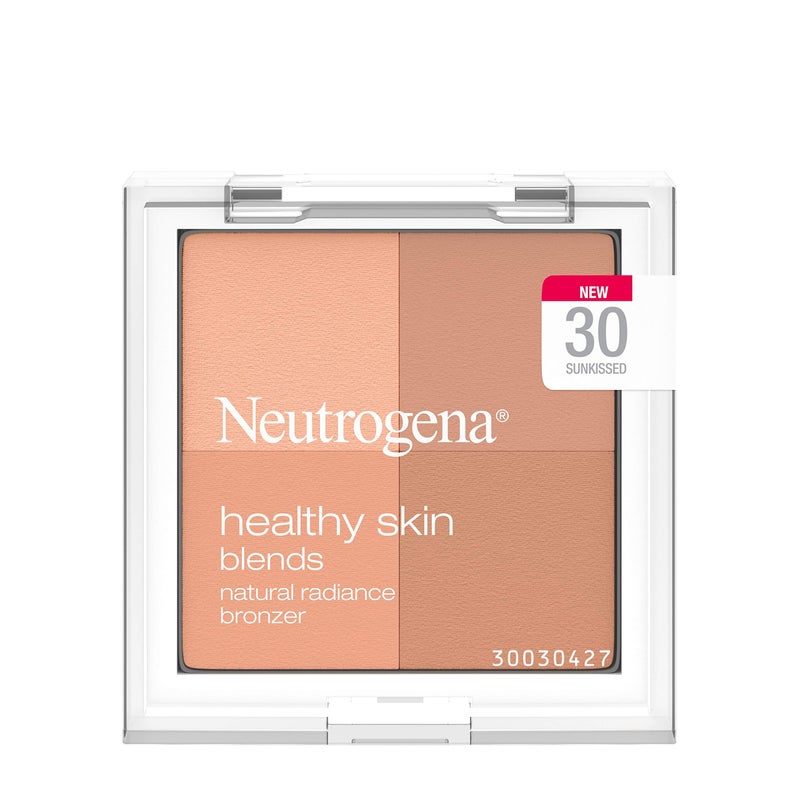 Neutrogena Healthy Skin Blends Powder Blush Makeup Palette, Illuminating Pigmented Blush with Vitamin C & Botanical Conditioners for Blendable, Buildable Application, 30 Sunkissed.3 oz - Image 1
