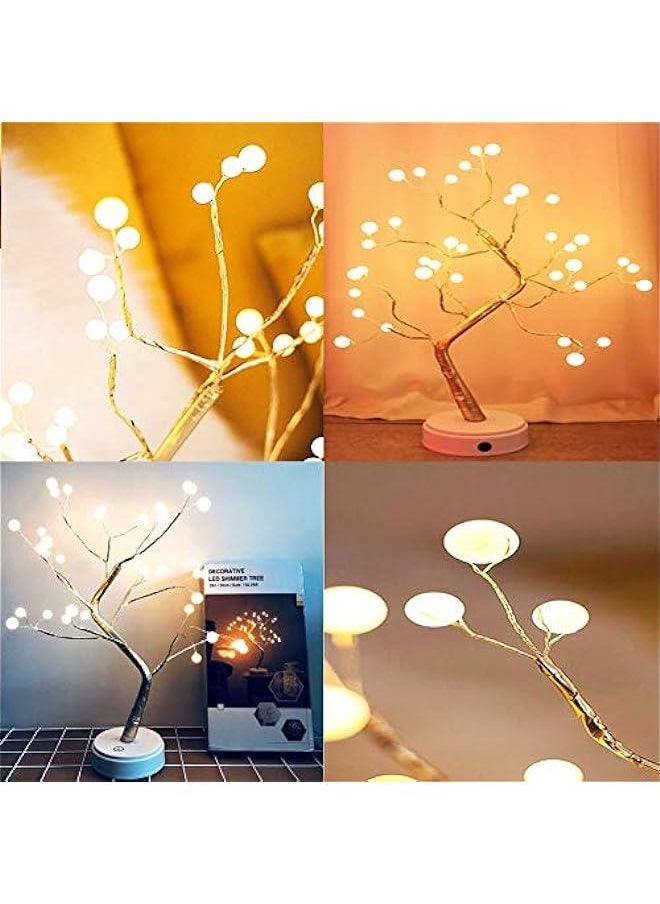 Gonice Tree Lights Night Light with Touch on, 36 LED Pearl Beads Fairy Light Children's Room Décor Battery & USB Powered Tree Lamps Bedside & Table Lamps for Kids Room,  - Image 4