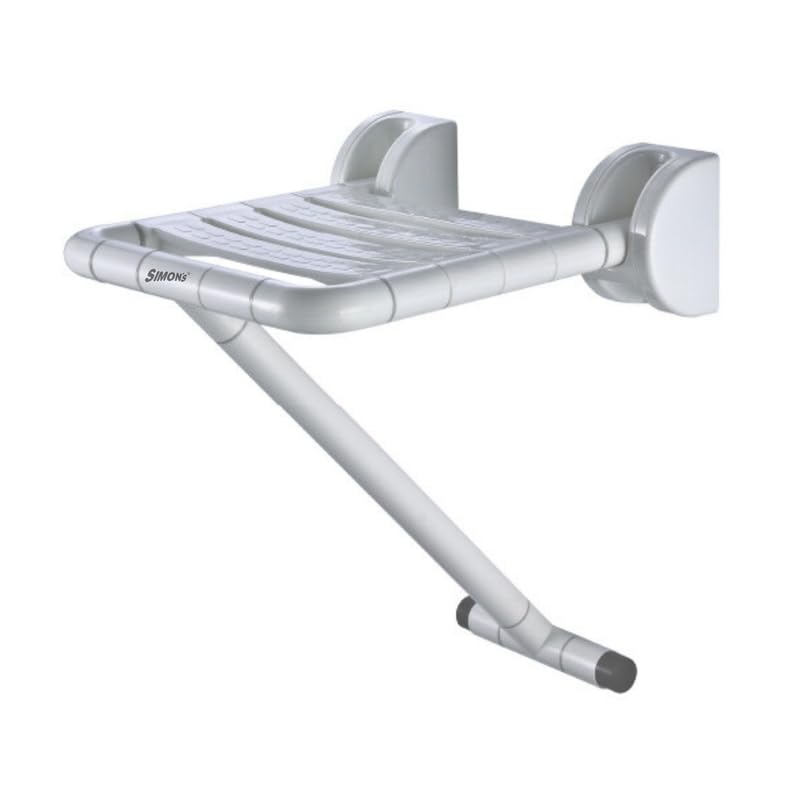 Simon's Simon’s Flip-up ABS+Steel with Nylon seat Bath Chair for Elderly to sit and take Bath, Folding Shower Chair with Stand - Image 1