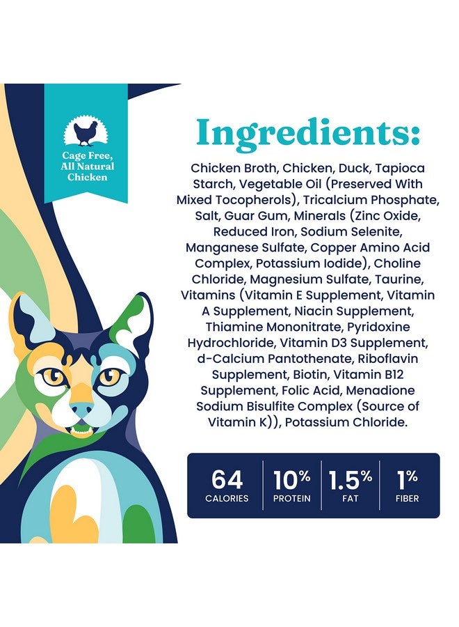 Solid Gold Nature's Harmony Wet Cat Food - Pate & Shreds in Gravy - Real Chicken & Duck Shreds - Canned Cat Food, 24 Pack - Image 3