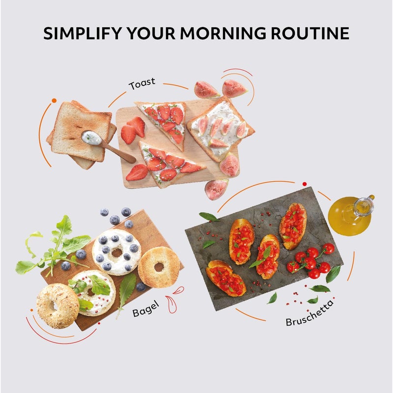 Usha iToast 2 Slice Pop Up Toaster | 750 watts | 6 Browning Settings | Cool Touch Body | Croissant/Bun Warmer | Automatic Bread Centering for Uniform Browning | 2 Years Warranty (Black) - Image 5