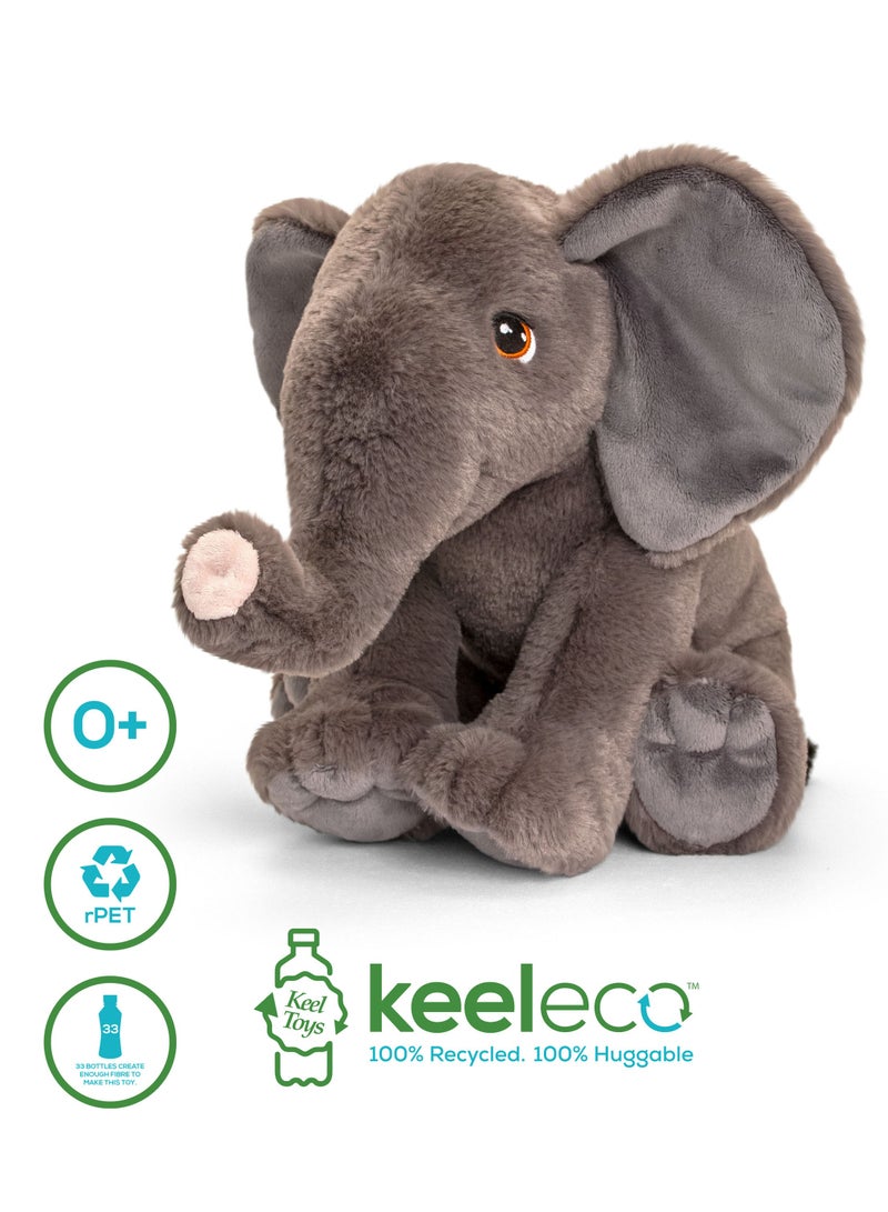 Keel Toys Keeleco Elephant 60cm | Soft Toy | Plush Toy | Gift for Kids and Adults - Image 2