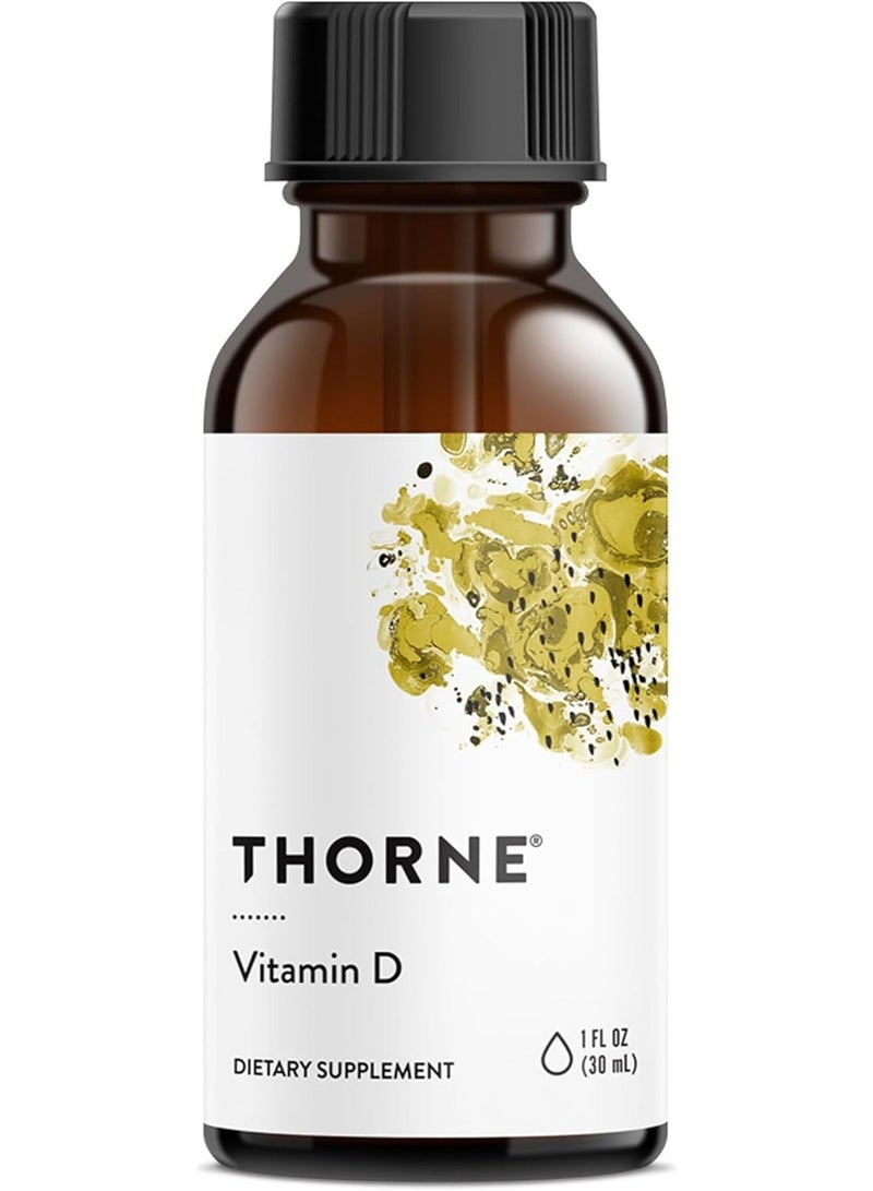 Thorne مكمل غذائي فيتامين د 30 مل 1FL. أوقية. - Image 1