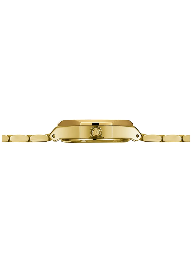 ECSTACY Ecstacy Women's Japan Quartz Movement Watch, Analog Display and Stainless Steel Strap - E22503-GBGG, Gold