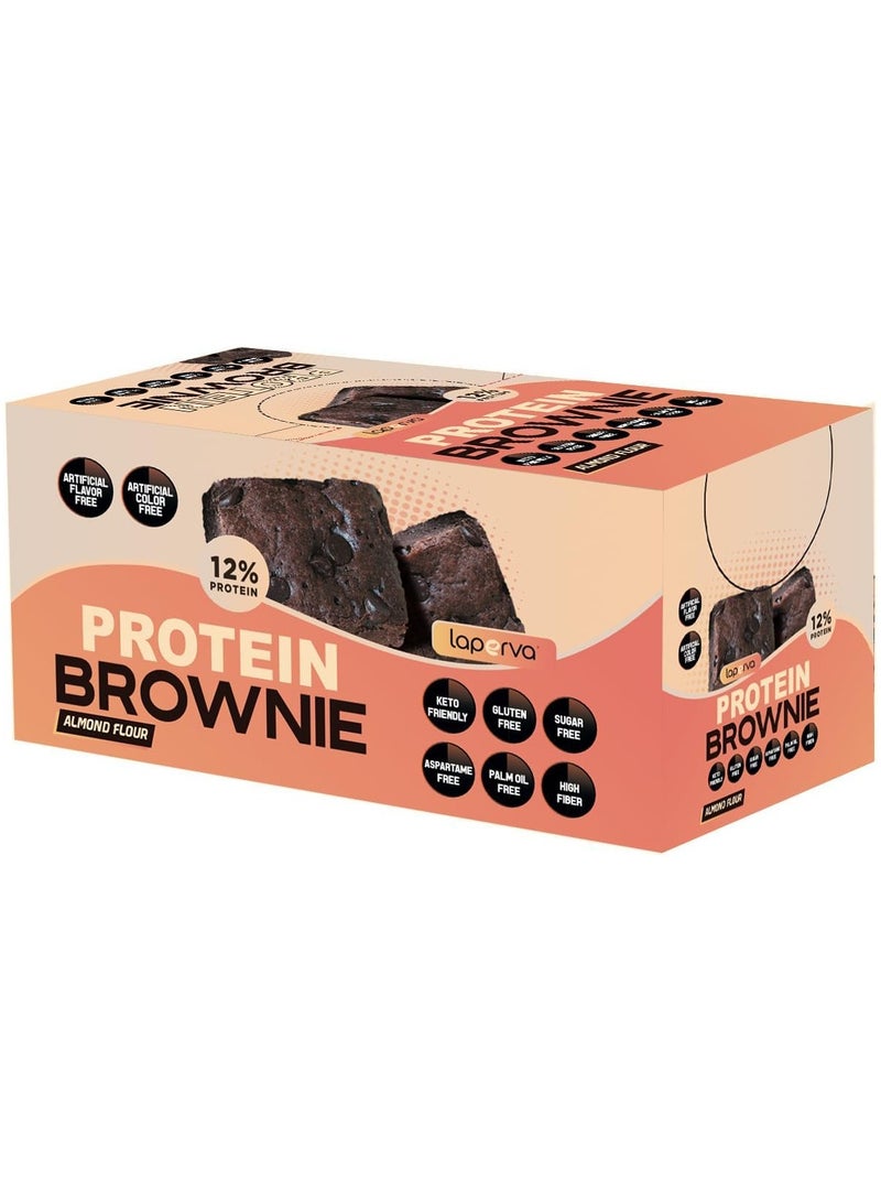 Laperva Protein Brownie, Almond Flour Chocolate Brownie (Box of 18 PCS) - Image 1