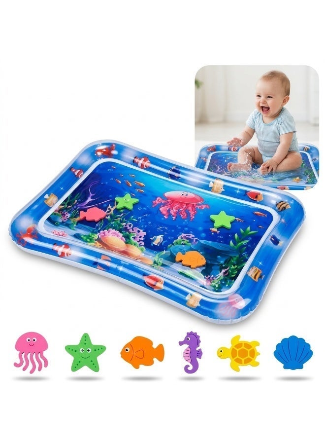 Baby Inflatable Water Play Mat – Aquarium Mat for Infants, Promote Baby Motor & Sensory Development, Grow Through Play Sensory Stimulation, Gift for Boys Girls - Image 1