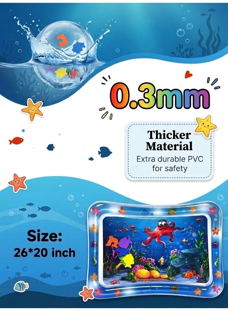 Baby Inflatable Water Play Mat – Aquarium Mat for Infants, Promote Baby Motor & Sensory Development, Grow Through Play Sensory Stimulation, Gift for Boys Girls - Image 3