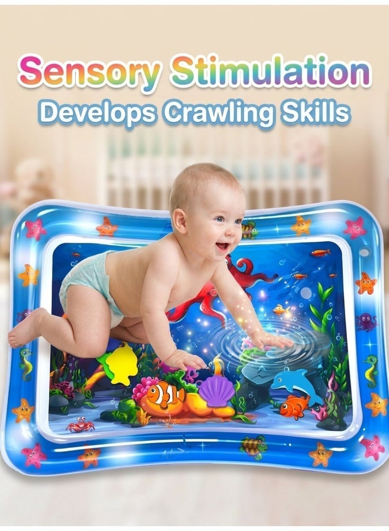 Baby Inflatable Water Play Mat – Aquarium Mat for Infants, Promote Baby Motor & Sensory Development, Grow Through Play Sensory Stimulation, Gift for Boys Girls - Image 2