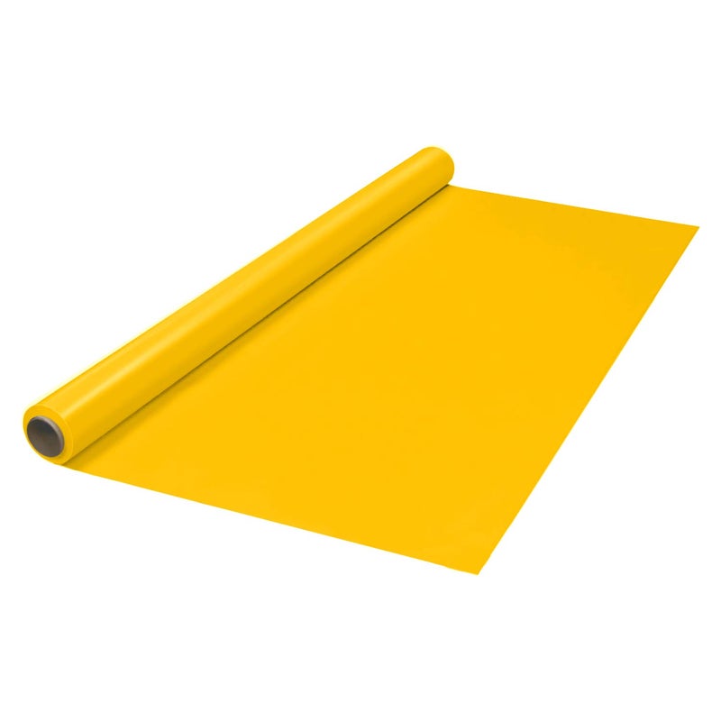 Party Essentials Plastic Banquet Table Roll Available in 27 Colors 40 x 100 Harvest Yellow