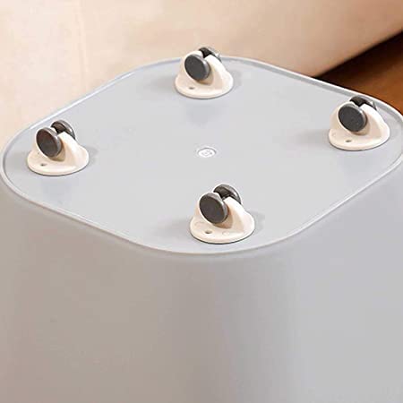 REPLEX 4PCS Adhesive Swivel Casters with SelfAdhesive Sticker Storage Box Pulley Small Furniture Castors Wheels Bottom Pulley Plastic Caster for Furniture Baby Toys Bin Container Moving Carton - Image 2