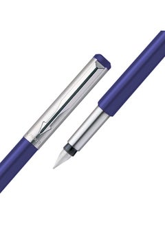 PARKER Vector Metallix Fountain Pen (Fine Nib) | Blue Body Color With Quink Ink Bottle | Gifts For Employees | Perfect For Corporate Use  - Image 4