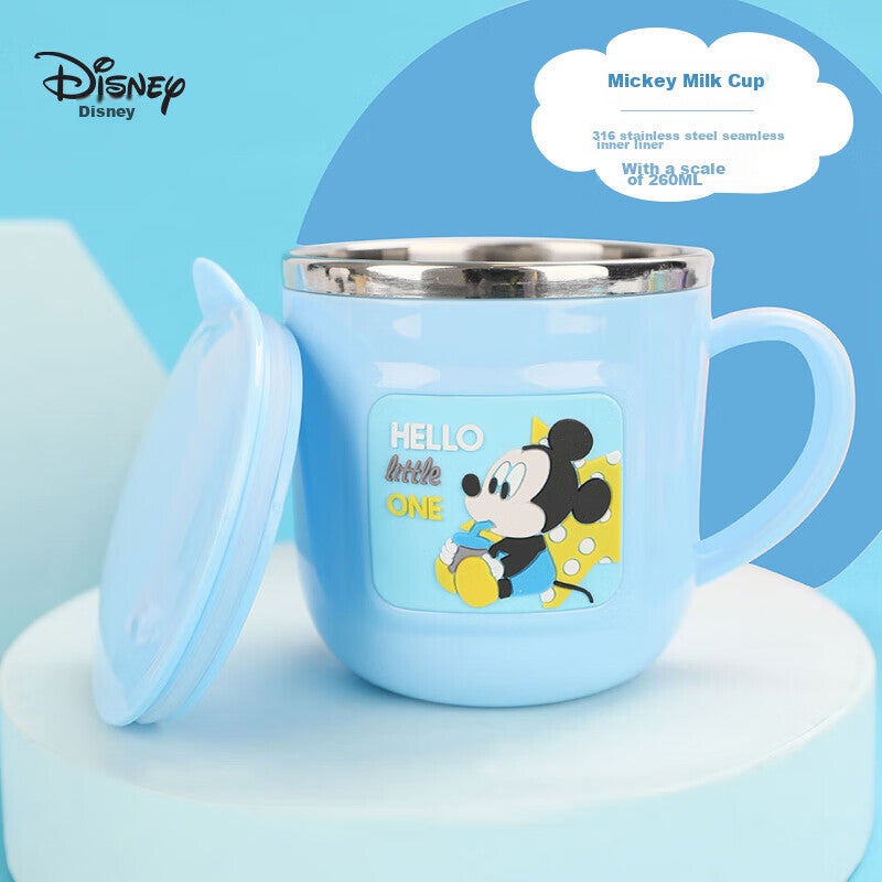 Disney Children's Water Cup, Kindergarten Training Cup, Home Milk Cup with Scale, Drinking Cup for Boys And Girls, Coffee Cup - Image 1
