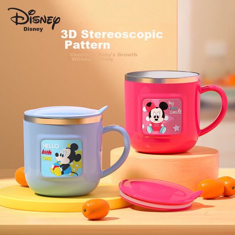 Disney Children's Water Cup, Kindergarten Training Cup, Home Milk Cup with Scale, Drinking Cup for Boys And Girls, Coffee Cup - Image 2
