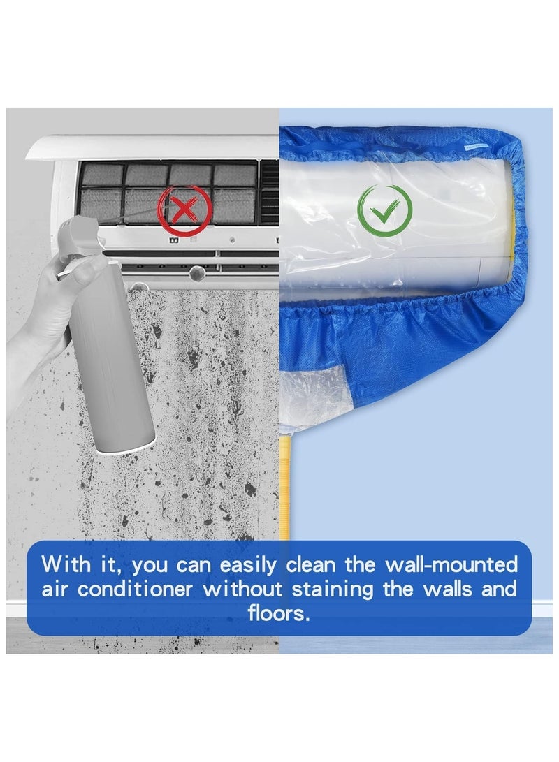 Zimtal Air Conditioning Cleaning Waterproof Cover with Drain Outlet, Protector Dust Washing Bag For Large Size (2P-3P) Wall Mounted AC Service with Pipe  - Image 5