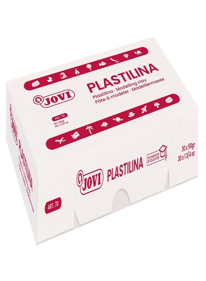 Jovi - Reusable Non-Drying Modeling Clay, 30 Plasticine Bars, 1.75 oz Each, Total of 3.3 lb (Brown) - Image 3