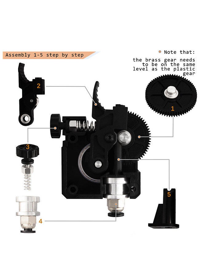 3D Printer Parts Titan Extruder Kits Compatible with Creality CR10 3 Series DIY 3D Printer V6 Hotend J-Head 1.75mm Filament