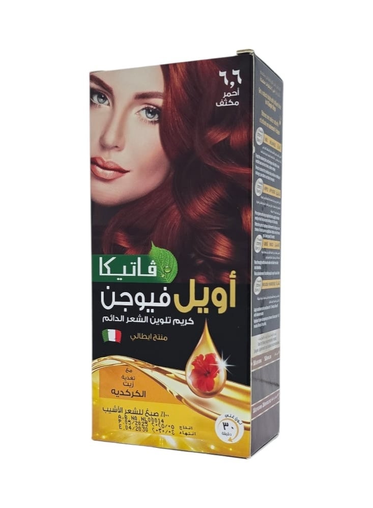 فاتيكا صبغة شعر من فاتيكا -لون6/6 احمر مكثف 60 غم - Image 1
