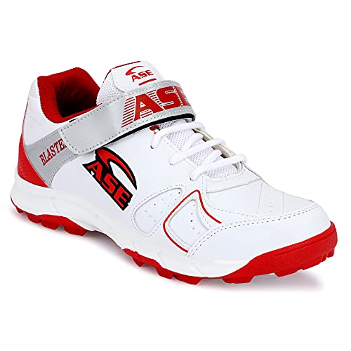 ASE Men's Red Professional Cricket Shoes 7 UK/IND (CRT009_RED_07) - Image 4