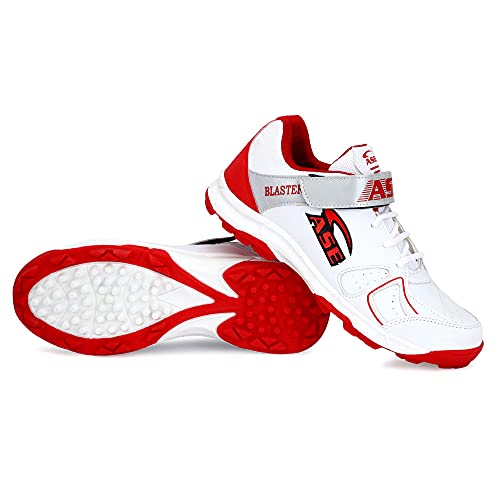 ASE Men's Red Professional Cricket Shoes 7 UK/IND (CRT009_RED_07) - Image 2