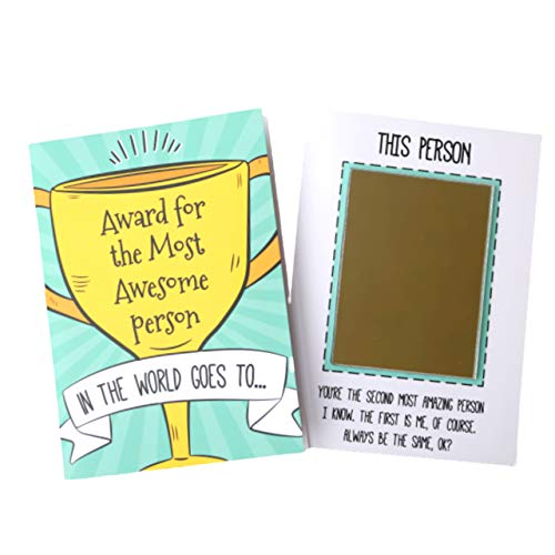 Oye Happy - Most Awesome Person Mirror Greeting Card - Unique Gift for Girlfriend/Boyfriend/Husband/Wife/Brother/Sister on Birthday - Image 3