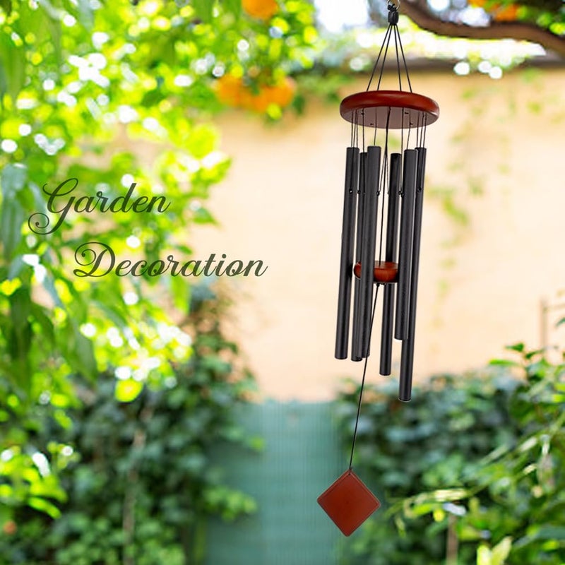 Howarmer Small Wind Chimes for Outside, Wind Chimes Outdoor with 6 Tuned Tubes, Memorial WindChimes for Garden, Patio and Home - Image 4