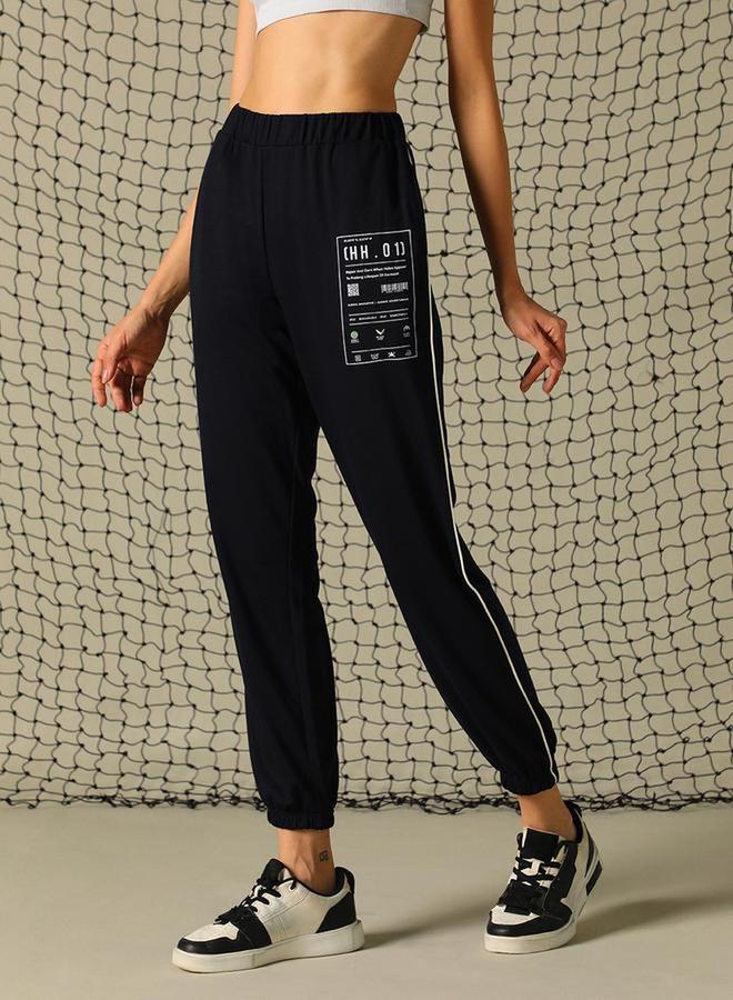 Hubberholme Graphic Print Pants with Contrast Detail - Image 3