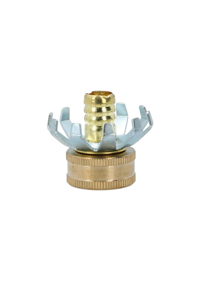 ACE 1/2inch Female Clinch Hose Connector Gold and Silver 3.9 x 4.1 x 13.7 cm JY0819 - Image 1
