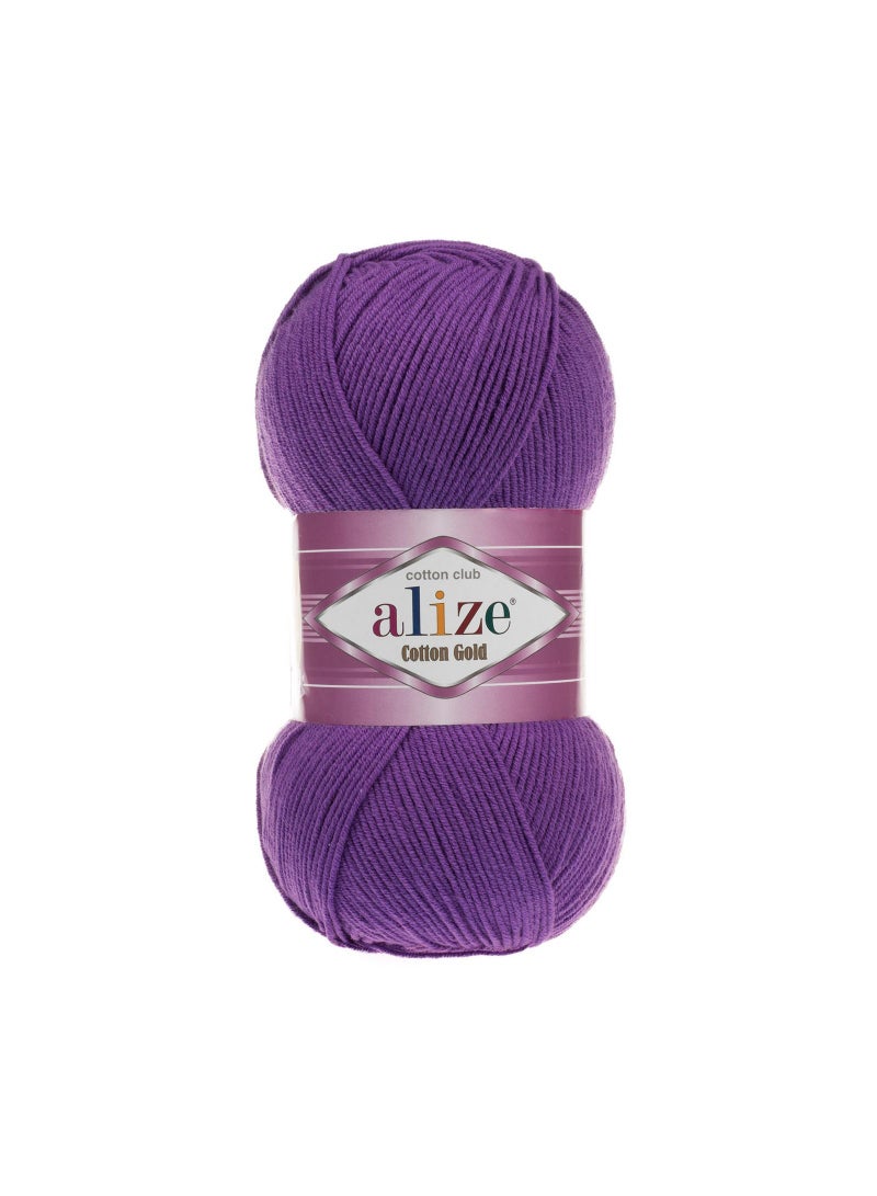 ALIZE Cotton Gold Yarn 44 Purple 100g