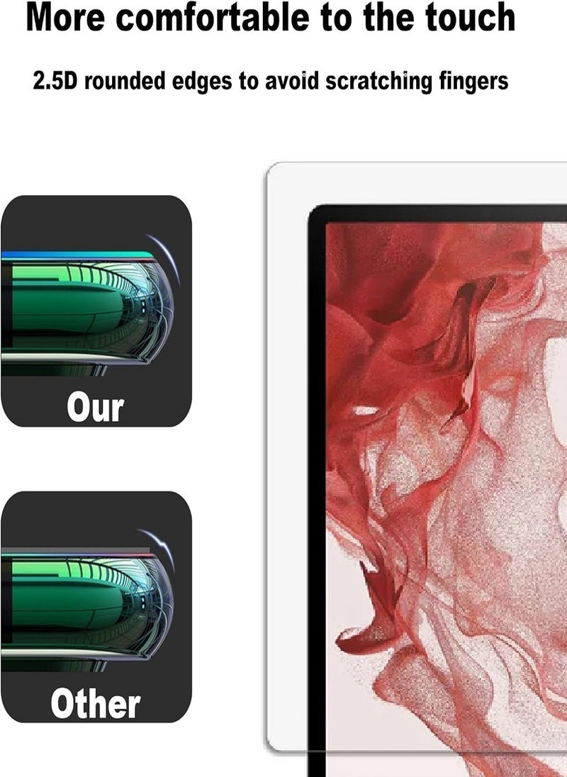 Tempered Glass Screen Protector Clear Designed For Samsung Galaxy Tab S7+ Full Screen Coverage And Bubble Free - Image 5