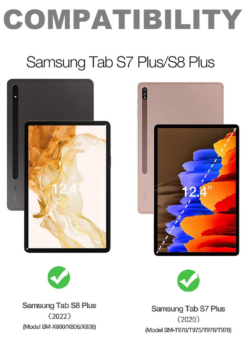 Tempered Glass Screen Protector Clear Designed For Samsung Galaxy Tab S7+ Full Screen Coverage And Bubble Free - Image 3